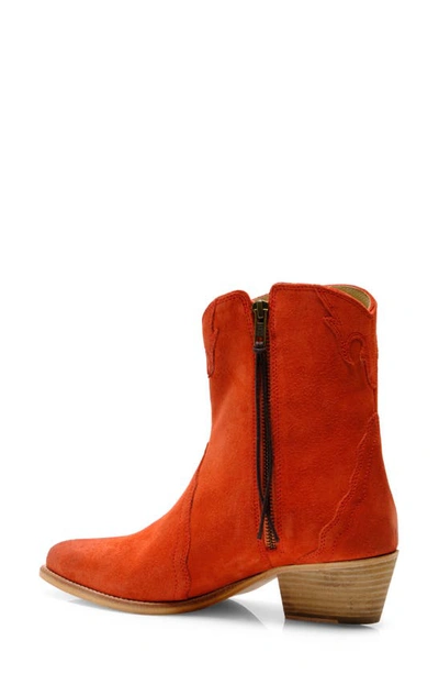 Shop Free People New Frontier Western Bootie In Coral Fusion