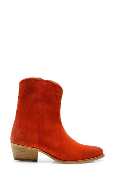 Shop Free People New Frontier Western Bootie In Coral Fusion