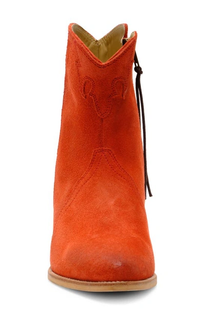 Shop Free People New Frontier Western Bootie In Coral Fusion