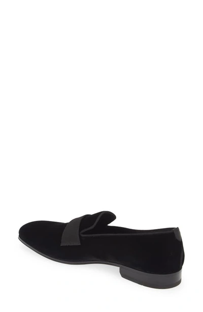 Ferragamo Lapo Smoking Slipper In Nero