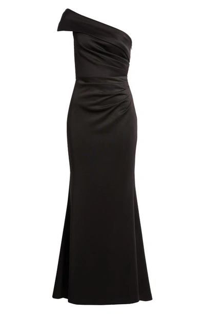 Eliza J Off The Shoulder Fit & Flare Gown In Black