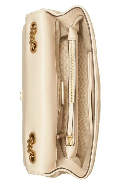 Tory Burch Kira Chevron-quilted Convertible Shoulder Bag In New Cream