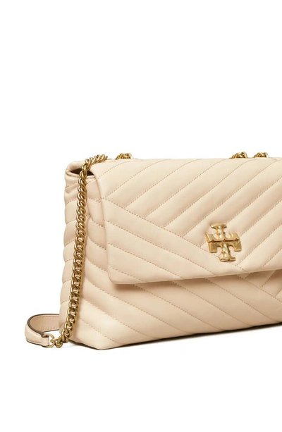 Tory Burch Kira Chevron-quilted Convertible Shoulder Bag In New Cream