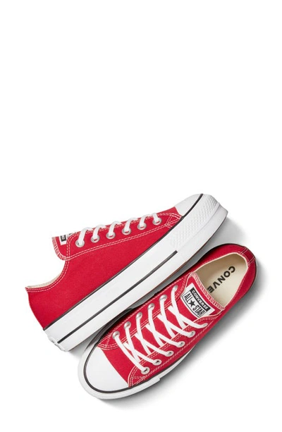 Shop Converse Chuck Taylor® All Star® Lift Low Top Platform Sneaker In  Red/ White/ Black