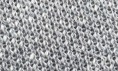 Shop Thom Sweeney Linen Knit Tie In Slate Grey