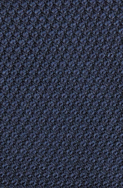 Thom Sweeney Silk Grenadine Tie In Navy