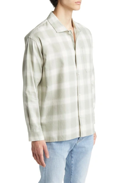 Shop Frame Plaid Lightweight Button-up Shirt In Desert Sage Multi