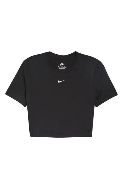 Shop Nike Sportswear Essential Slim Crop Top In Black