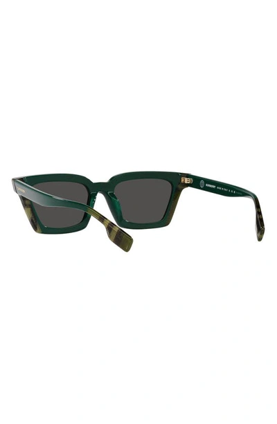 Shop Burberry Briar 52mm Square Sunglasses In Green