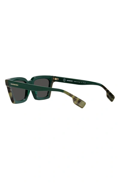 Shop Burberry Briar 52mm Square Sunglasses In Green