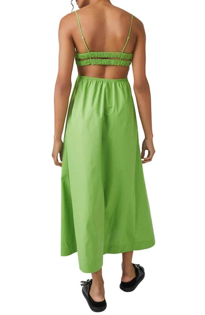 Free People Fifi Smocked Dress In Kelly Green