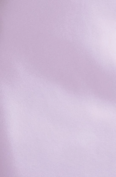 Shop Sau Lee Penny Satin Halter Minidress In Lavender