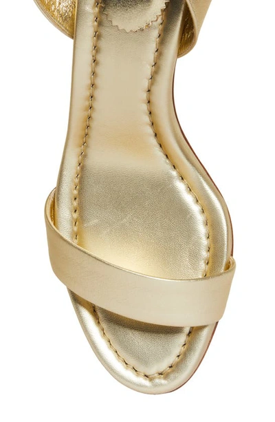 Shop Christian Louboutin Miss Sabina Metallic Sandal In Gold