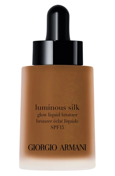 Shop Armani Beauty Luminous Silk Glow Liquid Bronzer Drops In 110 Tan To Deep