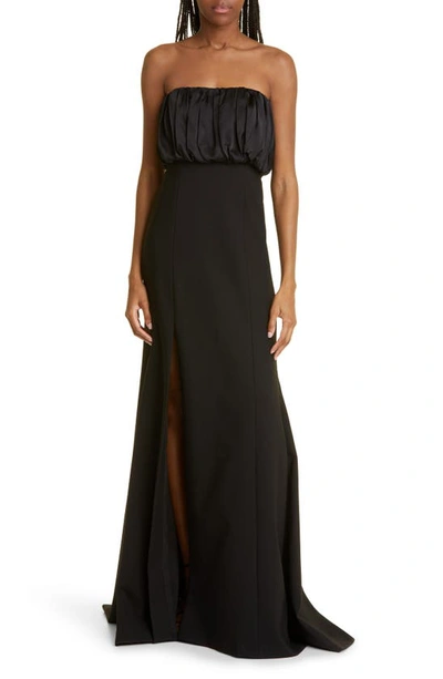Shop Cinq À Sept Laurence Strapless Gown In Black