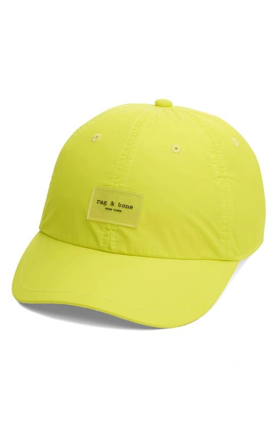 Shop Rag & Bone Addison Baseball Cap In Neonylw