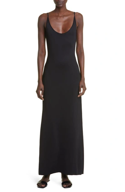 Shop The Row Constantine Fitted Tank Maxi Dress In Black
