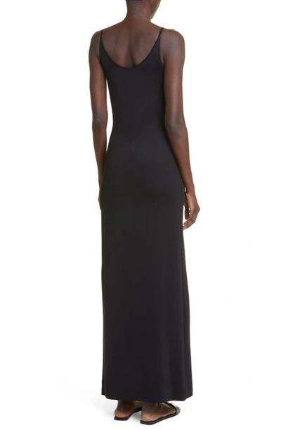 Shop The Row Constantine Fitted Tank Maxi Dress In Black