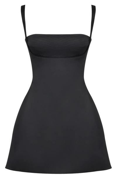 Shop House Of Cb Kara Quartz Cocktail Minidress In Black