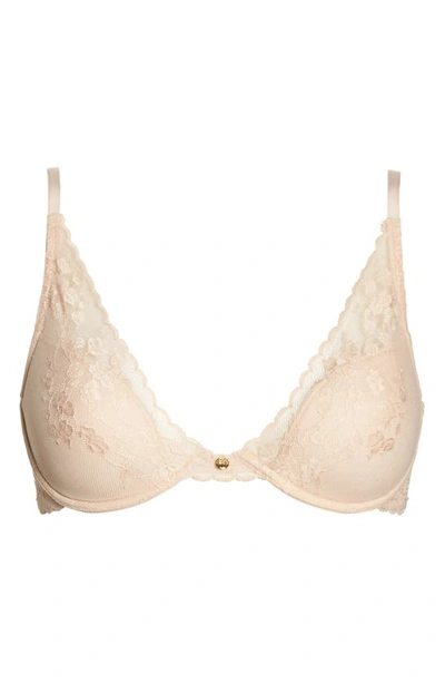 Natori Cherry Blossom Convertible Contour Underwire Bra 721191 In Cameo Rose