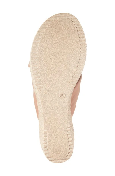 Cordani Bella Espadrille Wedge Sandal In Camel Leather