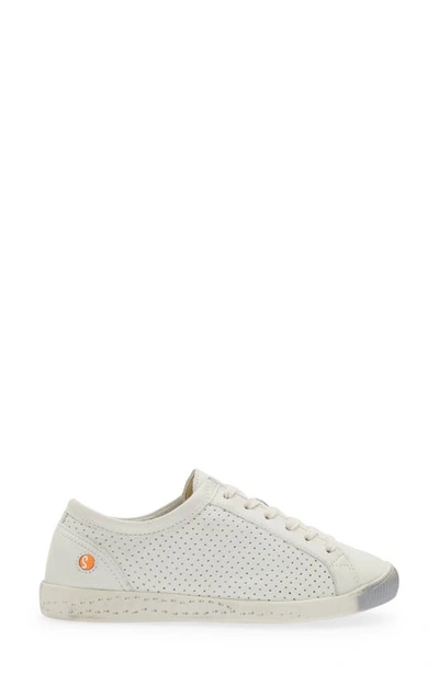 Softinos By Fly London Ica Sneaker In 025 White Smooth Leather