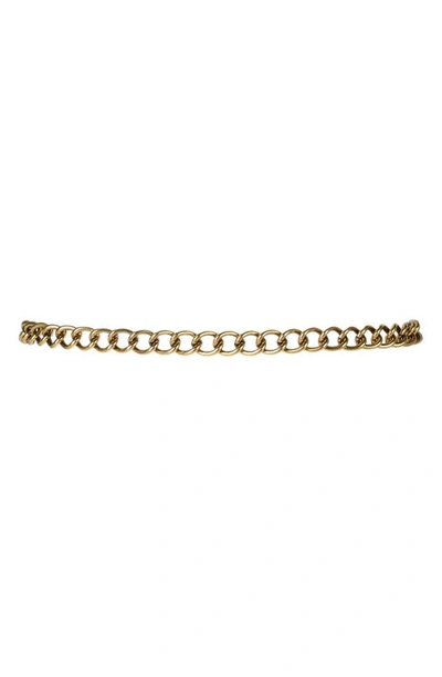 Shop Kg Kurt Geiger Eagle Chain Belt In Antique Brass