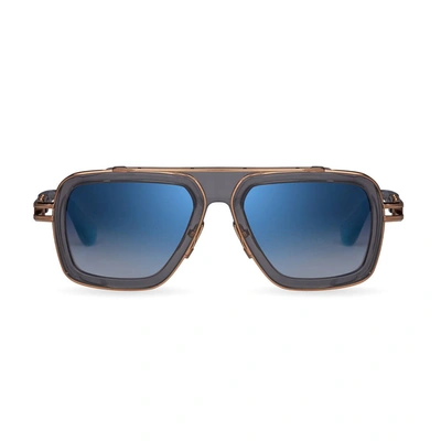 Dita Lxn-evo Dt Dts403-a-02 Unisex Navigator Sunglasses In Blue