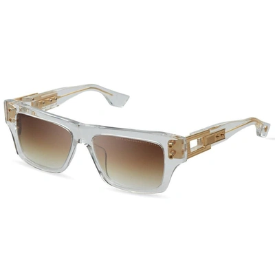 Shop Dita Grandmaster-seven Dt Dts407-a-02 Unisex Rectangle Sunglasses In Beige