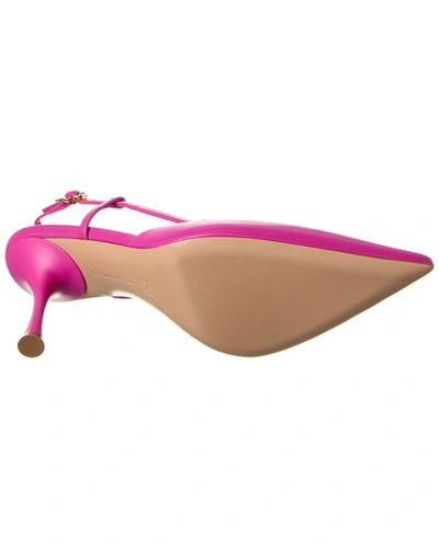 Shop Gianvito Rossi Ascent 85 Leather Slingback Pump In Pink