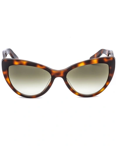 Shop Ferragamo Women's Sf930s 56mm Sunglasses In Brown