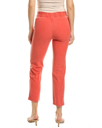 Shop Mother The Springy Hot Coral Ankle Jean In Orange