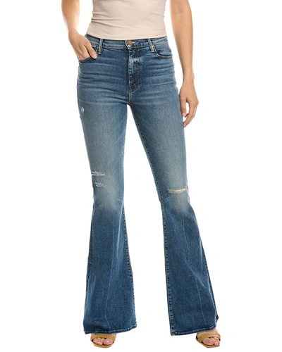 Shop Mother The Super Cruiser Going In Circles Flare Jean In Blue