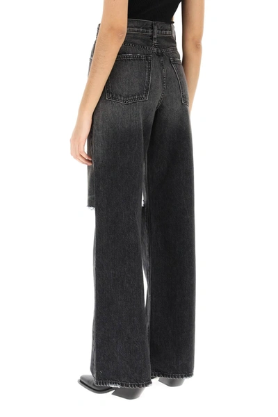 Shop Amiri Ripped Jeans With Wide Leg