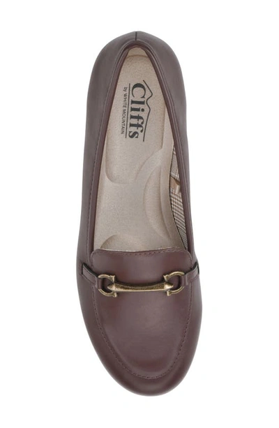 Shop Cliffs By White Mountain Glowing Bit Loafer In Brown/ Smooth