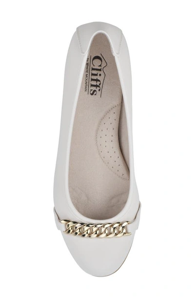 Cliffs By White Mountain White Mountain Charmed Flat In Cream/ Smooth