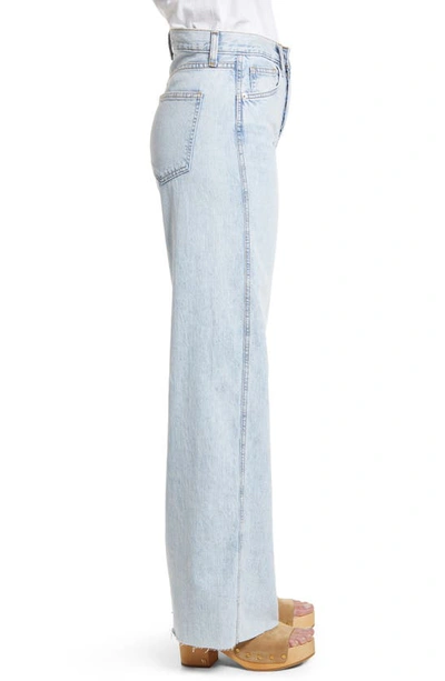 Shop Veronica Beard Taylor High Waist Wide Leg Jeans In Pl_st