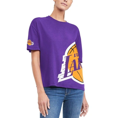 Shop Tommy Jeans Purple Los Angeles Lakers Bianca T-shirt