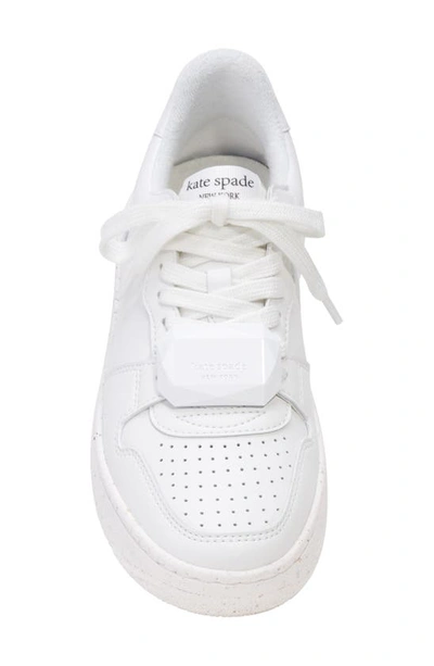Shop Kate Spade Bolt Sneaker In Optic White
