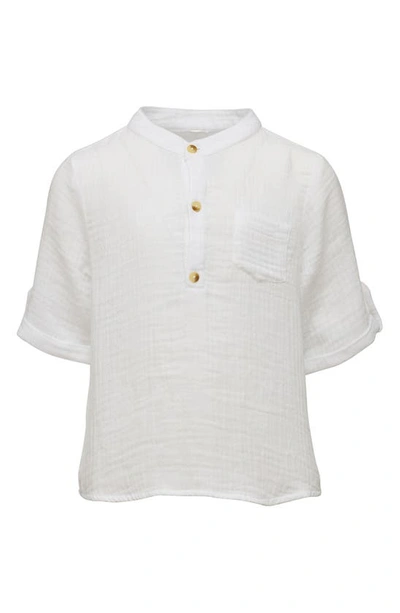 Shop Snapper Rock Kids' Frankie Resort Shirt In White