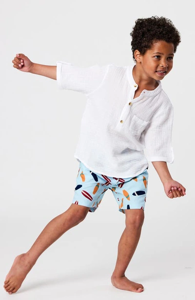Shop Snapper Rock Kids' Frankie Resort Shirt In White