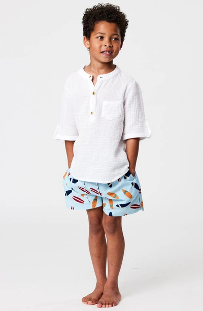 Snapper Rock Boys' Frankie White Resort Shirt - Little Kid, Big Kid In White