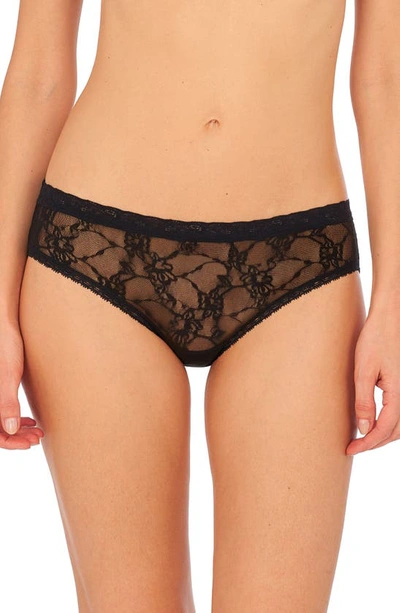 Natori Bliss Allure One-size Lace Thong In Black