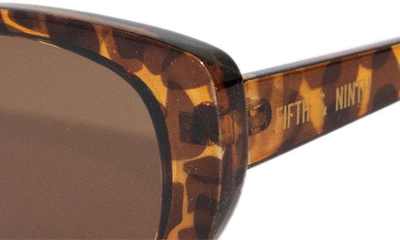 Shop Fifth & Ninth Dolly 68mm Oversize Polarized Oval Sunglasses In Torte/ Brown