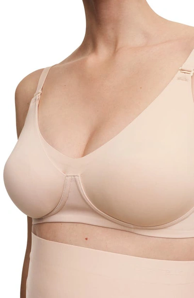 Chantelle Lingerie Pure Wireless Unlined Maternity/nursing Bra In Nude Blush-1n