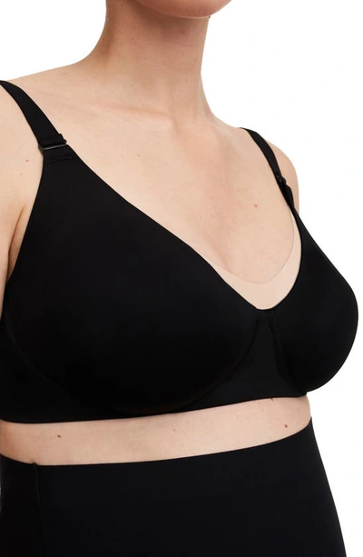 Chantelle Lingerie Pure Wireless Unlined Maternity/nursing Bra In Black-11