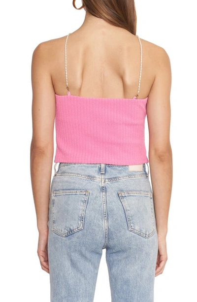 Shop 4si3nna Francis Knit Camisole In Pink