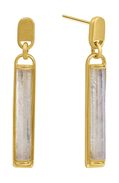 Shop Dean Davidson Revival Semiprecious Stone Drop Earrings In Moonstone/ Gold