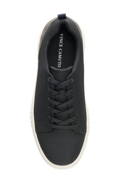 Shop Vince Camuto Haben Woven Low Top Sneaker In Black/ Charcoal