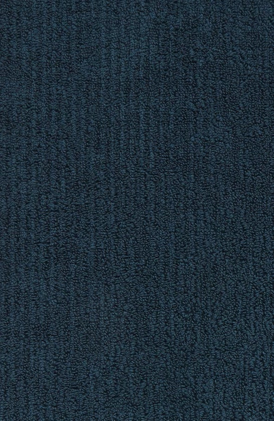 Coyuchi Temescal Organic Cotton Ribbed Bath Essentials In Deep Ocean